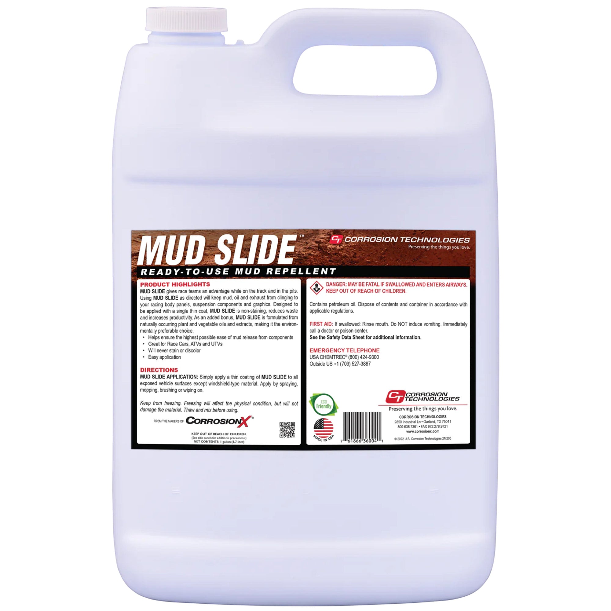 Corrosion Technologies Mud Slide 1 Gallon Jug Case of 4