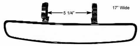Coleman Machine Wide Angle Mirror W/1.75in Mount