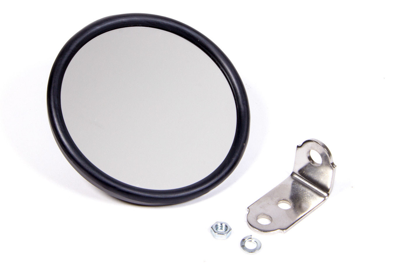 Coleman Machine 5-Inch Round Side View Mirror — Universal L-Bracket Mount