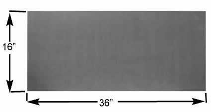 Coleman Machine High Density Door Bar Padding 16x36x1in
