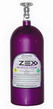 Botella de óxido nitroso ZEX de 10 lb con válvula, color morado