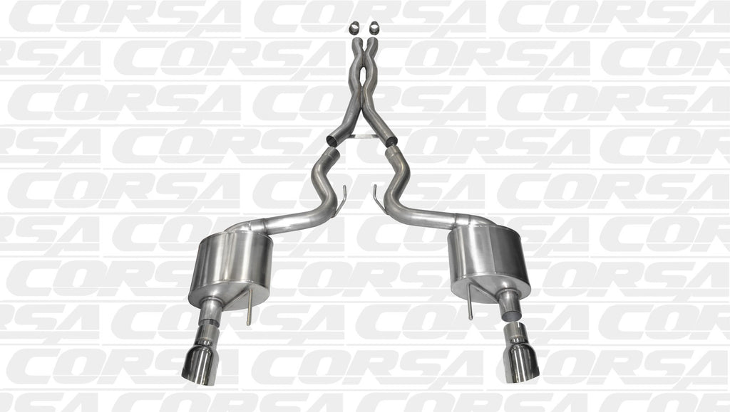 Sistema de escape Cat Back Corsa Performance 15- Mustang 5.0L