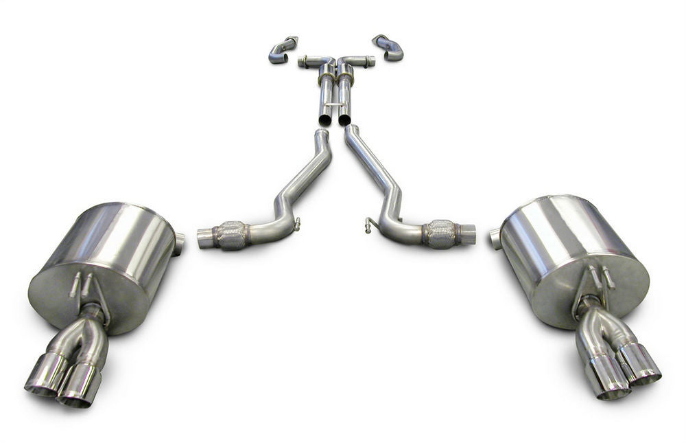 Exhaust System Kit with 2.5" Cat-Back, 3" Tips - Stainless Steel