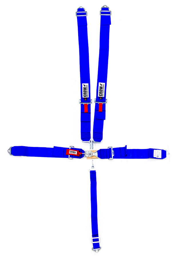 crow safety 5-Pt Harness Small Latch Blu Bolt In Pull Down
