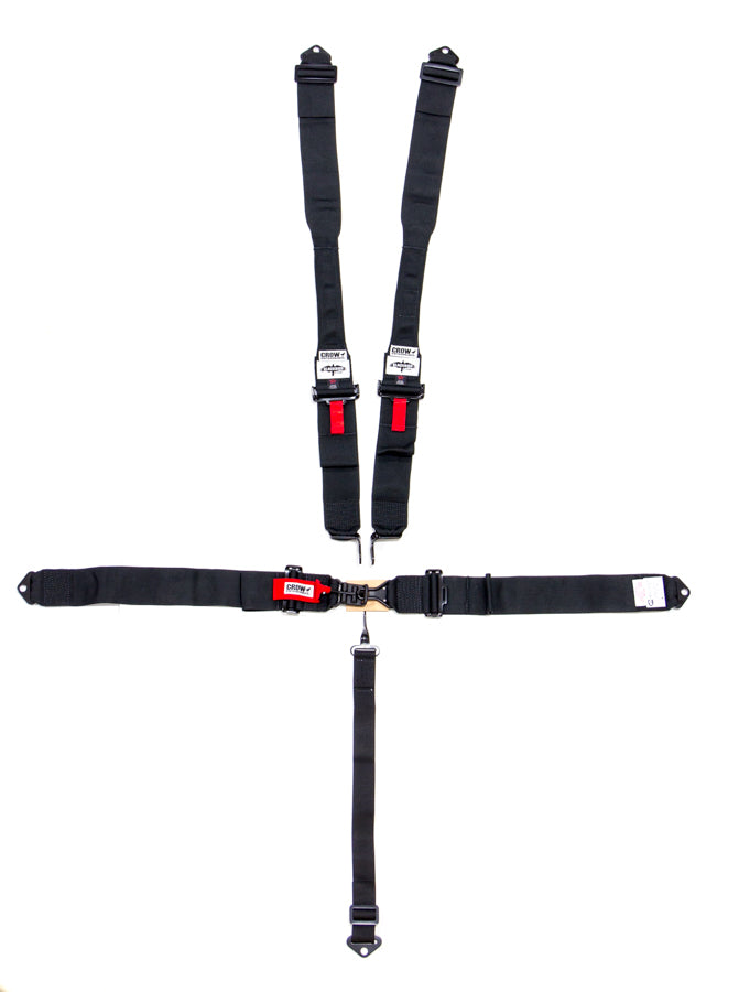 crow safety 5-Pt Harness Small Latch Blk Hans Bolt In Blk Har