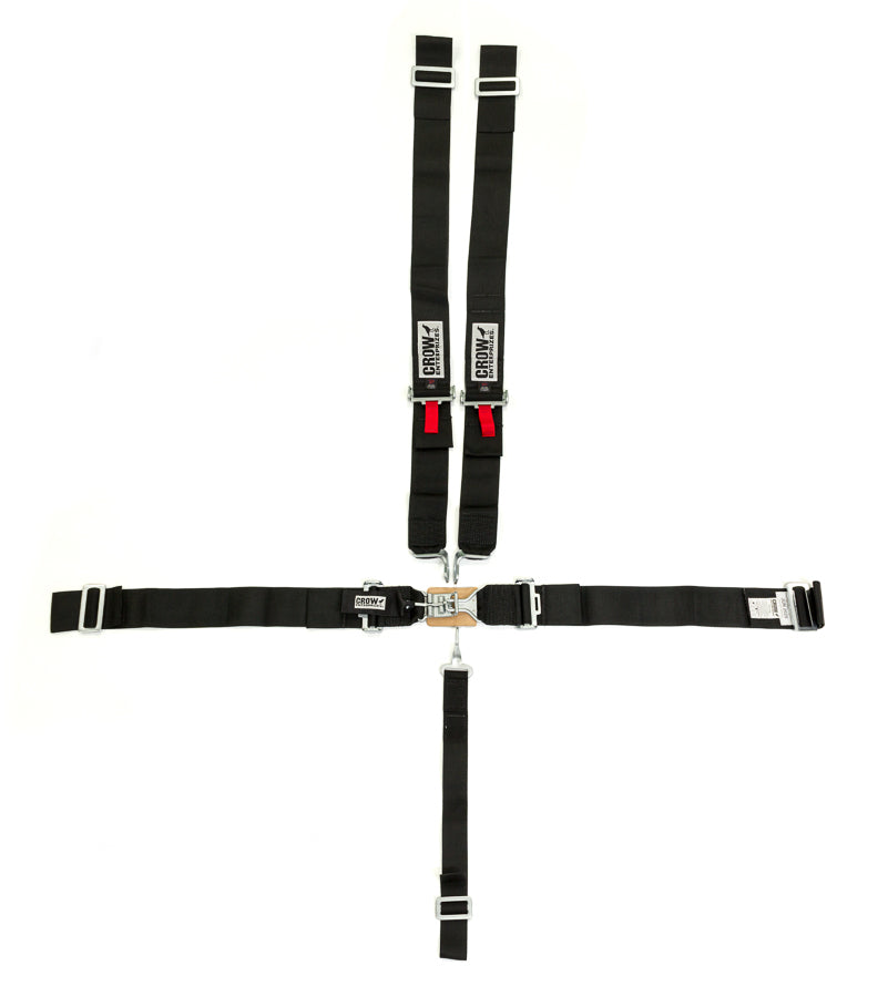 crow safety 5-Pt Harness Small Latch Blk Wrap Around Pull Dow