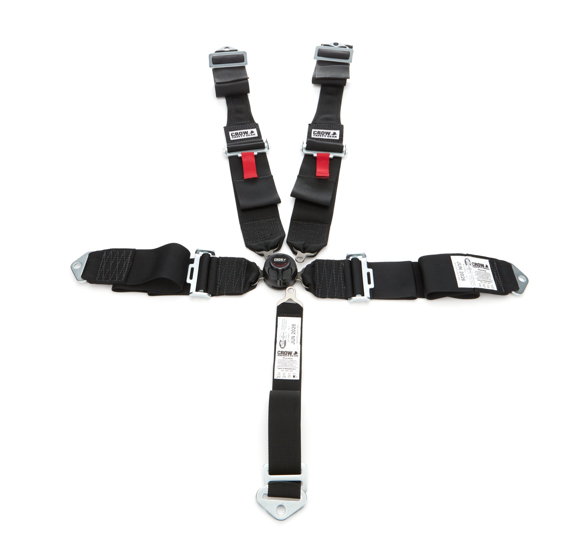 crow safety Seat Belts 5 Way Kam Blk Lock 52in Lap PD DB
