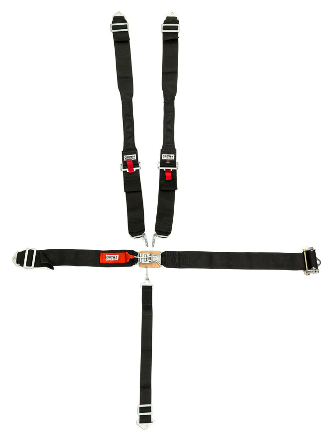 crow safety Ratchet Belts 3in Latch And Link Bolt In Black