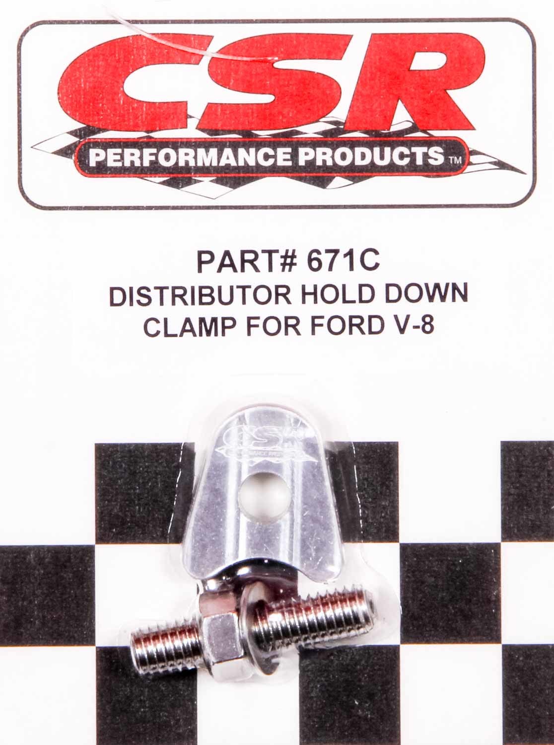 CSR PerformanceFord V8 Distributor Hold Down Clamp - Clear