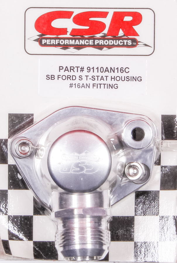 CSR Performance SBF Swivel Thermostat Housing - Clear