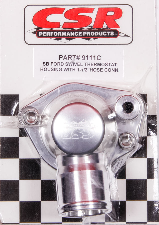 CSR Performance SBF Swivel Thermostat Housing - Clear