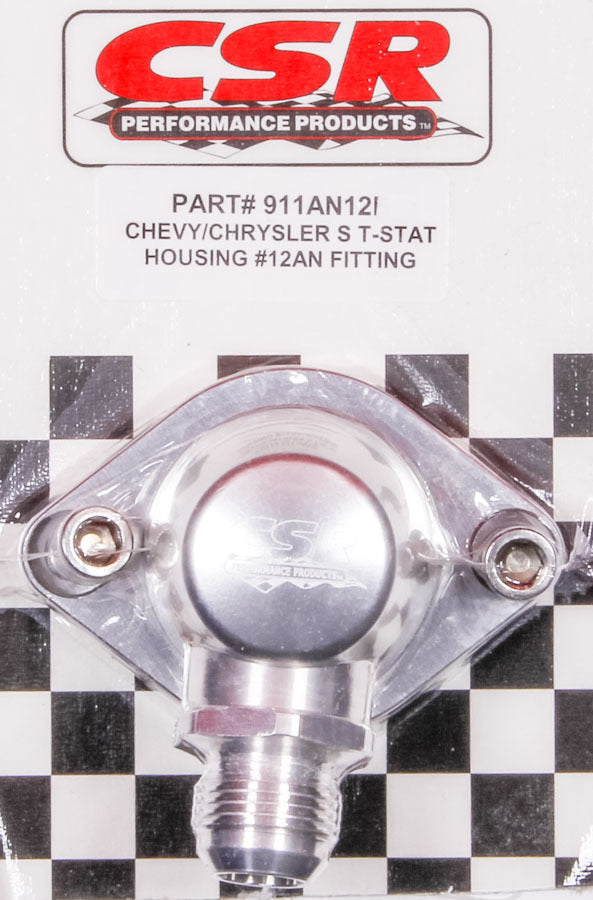 CSR Performance Chevy Swivel Thermostat Housing - Clear