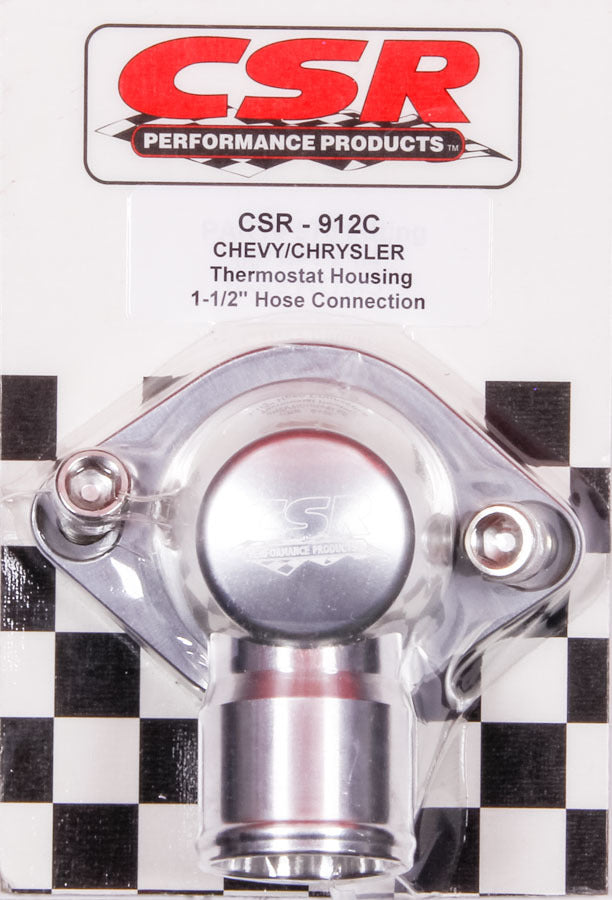 CSR Performance Swivel Thermostat Hsng. GM & Mopar 1-1/2in Hose