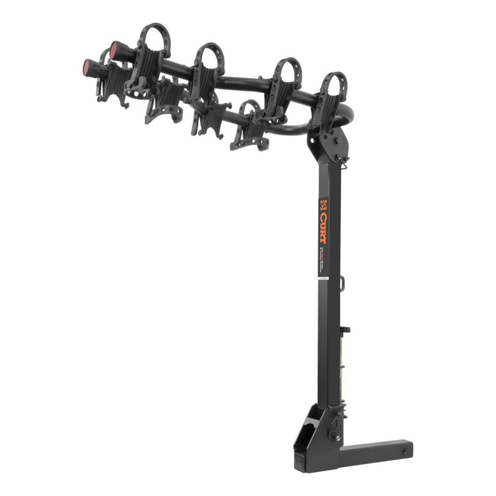 CURT Premium Hitch-Mounted Bi ke Rack 4 Bikes 2in Shan