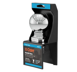 CURT 2-5/16in Hitch Ball 1in x 2-1/8in Shank Chrome