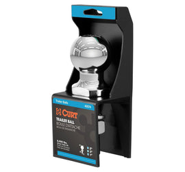 CURT 2in Hitch Ball 1in x 3in Shank Chrome