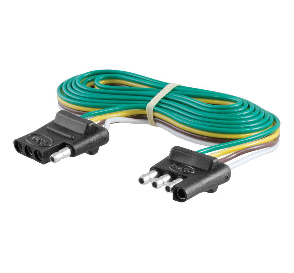 CURT 4 Way Flat Connector & Plug 6ft