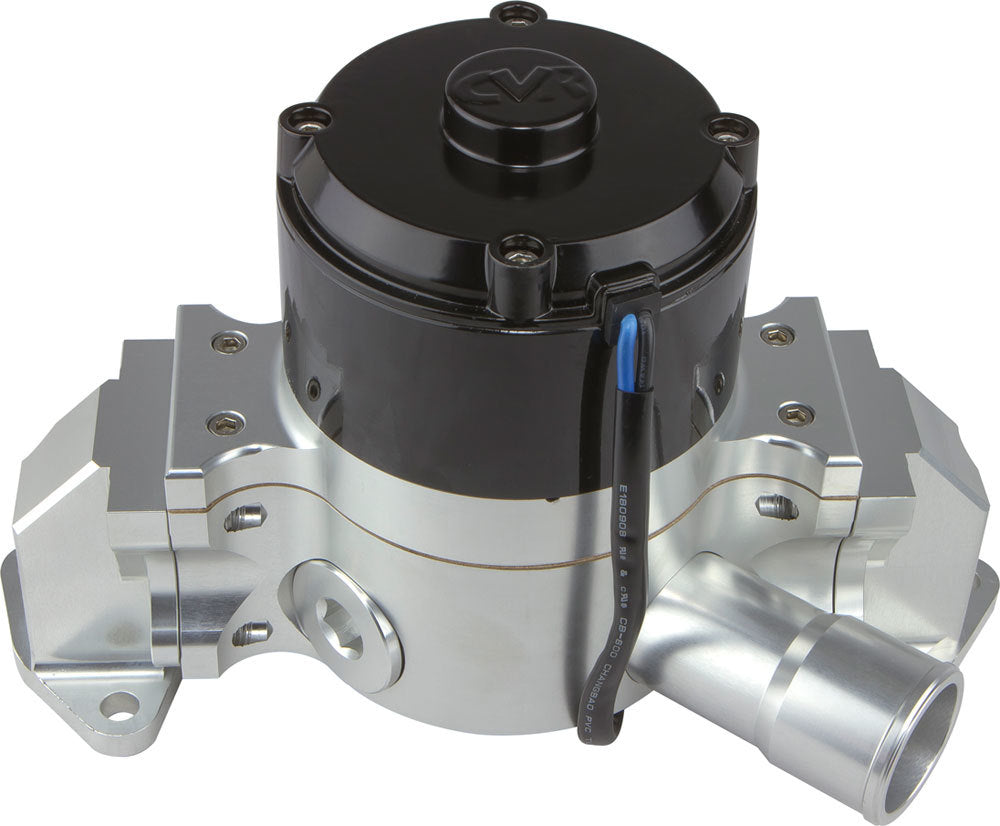 CVR Performance SBF Billet Alum Electric Water Pump Clear