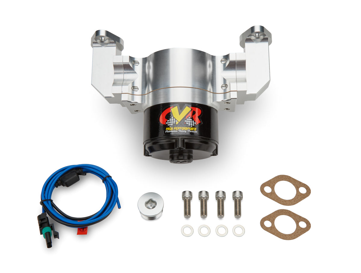 CVR Performance SBC Billet Alum Electric Water Pump Clear