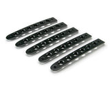 07-18 Jeep JK 4-Door Black Door Handles Inserts; 5-Pieces