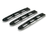 07-18 Jeep JK 2-Door Black Slot Style Door Handle Insert; 3-Pieces