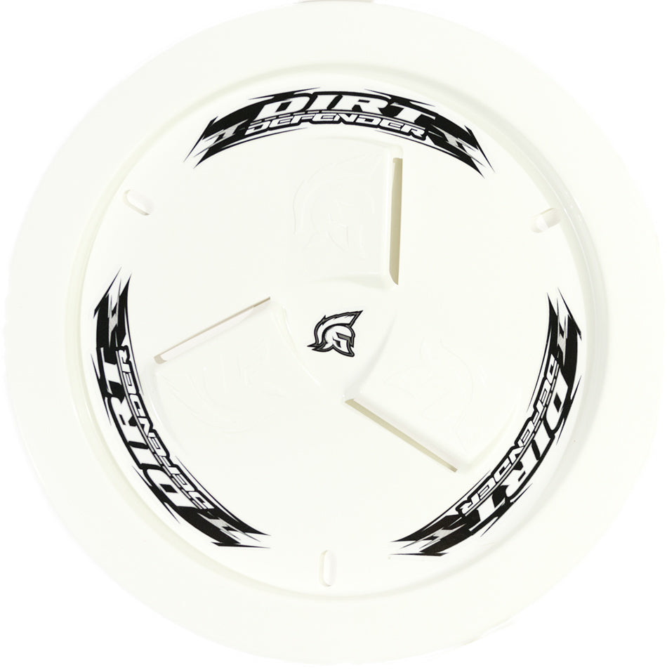 Dirt Defender Racing Products Wheel Cover White Vented