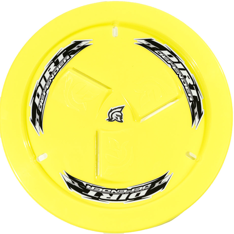 Dirt Defender Racing Products Wheel Cover Neon Yellow Vented