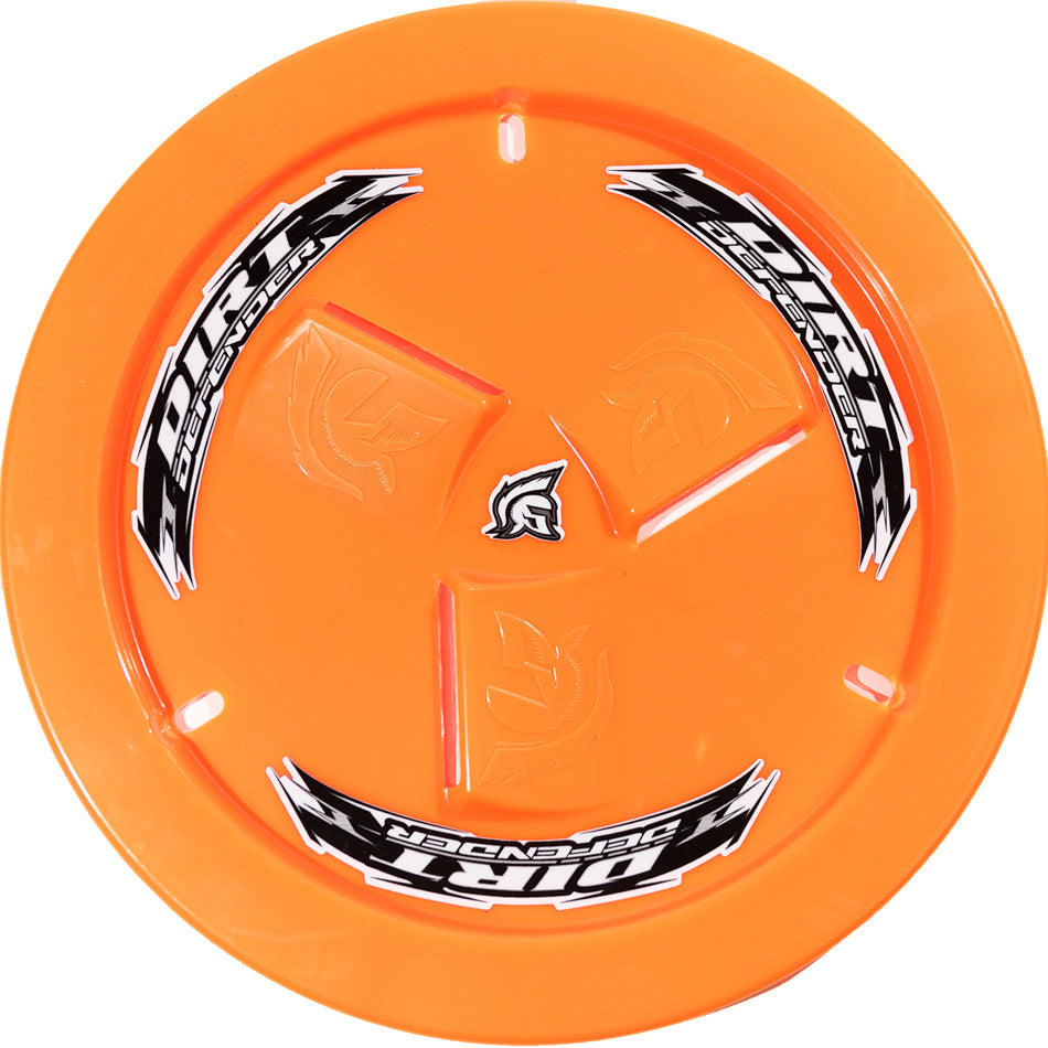 Dirt Defender Racing Products Wheel Cover Neon Orange Vented