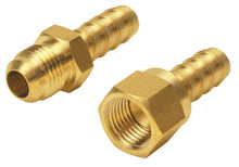 Load image into Gallery viewer, Derale 9/16&quot;-24 45° SAE Male/Female Cooling Line Radiator Adaptor Fittings