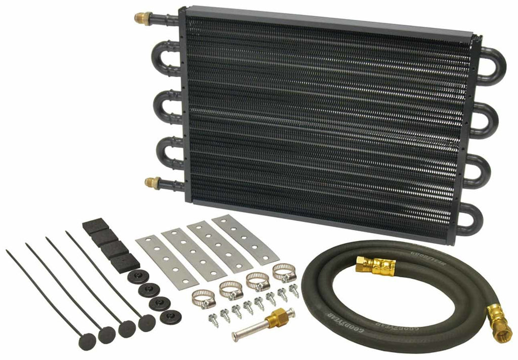 Derale 8 Pass 18" Series 7000 Copper/Aluminum Tube&Fin Transmission Cooler Kit, -6AN