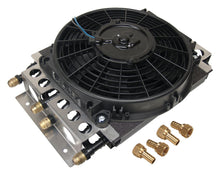 Load image into Gallery viewer, Dual Circuit Oil Cooler w/Fan 8an 8 &amp; 8 Pass