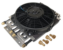 Cargar imagen en el visor de la galería, Derale Dual Circuit Oil Cooler w/Fan 8an 4 &amp; 4 Pass