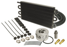 Load image into Gallery viewer, Derale 6 Pass Series 7000 Aluminum/Copper GM V8 Engine Oil Cooler Kit Sandwich Adapter