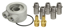 Cargar imagen en el visor de la galería, Derale Non-Thermostatic Universal Sandwich Adapter Kit with 1/2&quot; NPT Ports