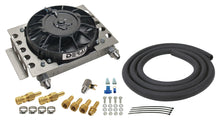 Load image into Gallery viewer, Derale 15 Row Atomic Cool Plate &amp; Fin Remote Transmission Cooler Kit, -8AN