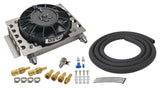 Derale 15 Row Atomic Cool Plate & Fin Remote Transmission Cooler Kit, -8AN