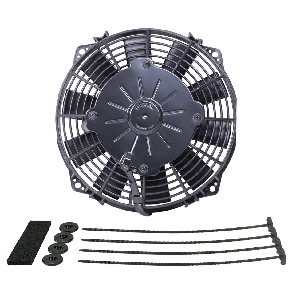 Derale 10" High Output Curved Blade Electric Puller Fan