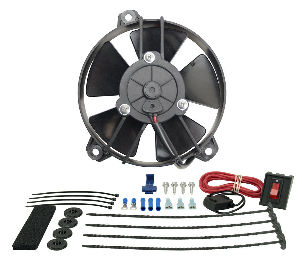 Derale 5" Tornado Electric Puller Fan, Premium Mounting Kit