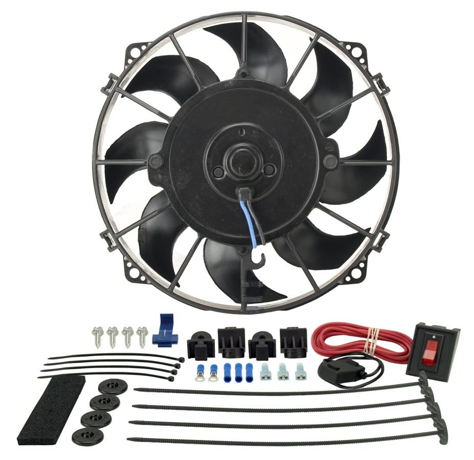 Ventilador eléctrico Tornado de 8" de Derale, kit de montaje de primera calidad