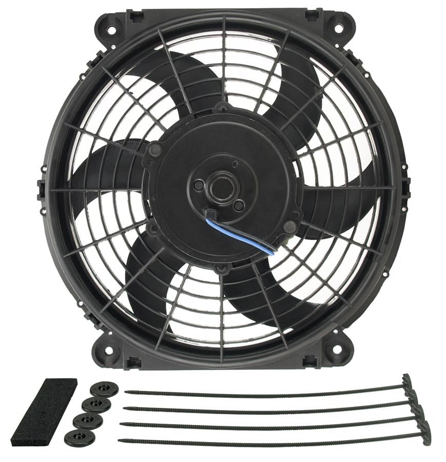 Ventilador eléctrico Tornado de 10" de Derale, kit de montaje estándar