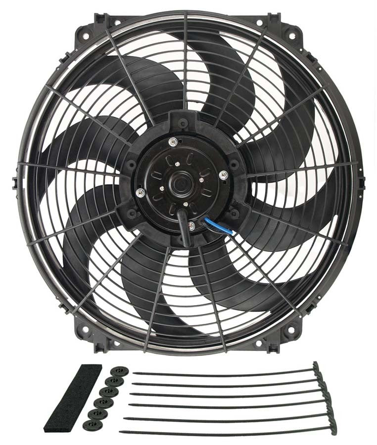 Derale 16" Tornado Electric Puller Fan, Standard Mounting Kit