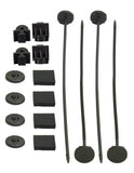 Derale Electric Fan Mounting Kit, Plastic Rods, Clips and Mounting Feet