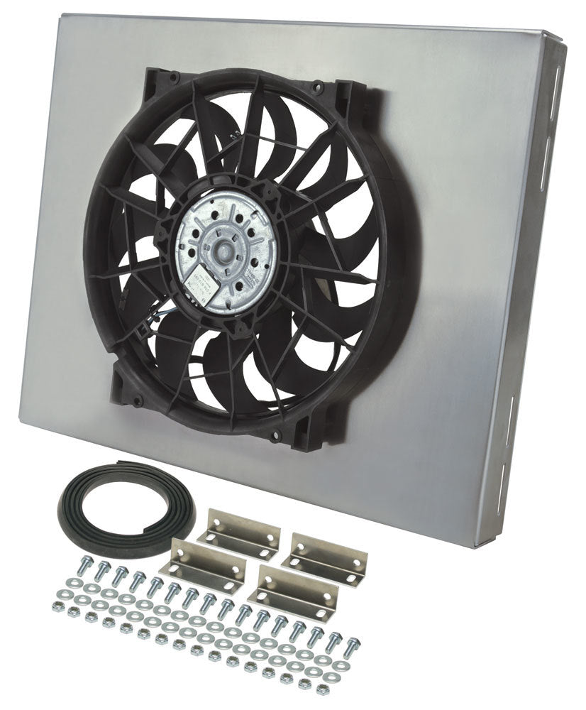 Derale Powerpack - High Output Single 14" Electric RAD Fan/Aluminum Shroud Kit