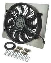 Cargar imagen en el visor de la galería, Derale Powerpack - High Output Single 17&quot; Electric RAD Fan/Aluminum Shroud Kit