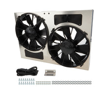 Cargar imagen en el visor de la galería, Derale Powerpack - High Output Dual 12&quot; Electric RAD Fan/Aluminum Shroud Kit