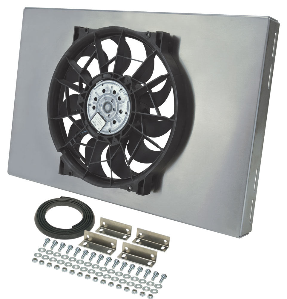 Derale Powerpack - High Output Single 14" Electric RAD Fan/Aluminum Shroud Kit