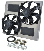 Cargar imagen en el visor de la galería, Derale Powerpack - High Output Dual 11&quot; Electric RAD Fan/Aluminum Shroud Kit