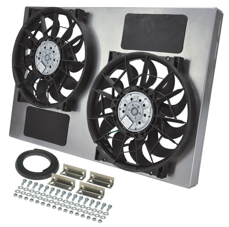 Derale Powerpack - High Output Dual 12" Electric RAD Fan/Aluminum Shroud Kit