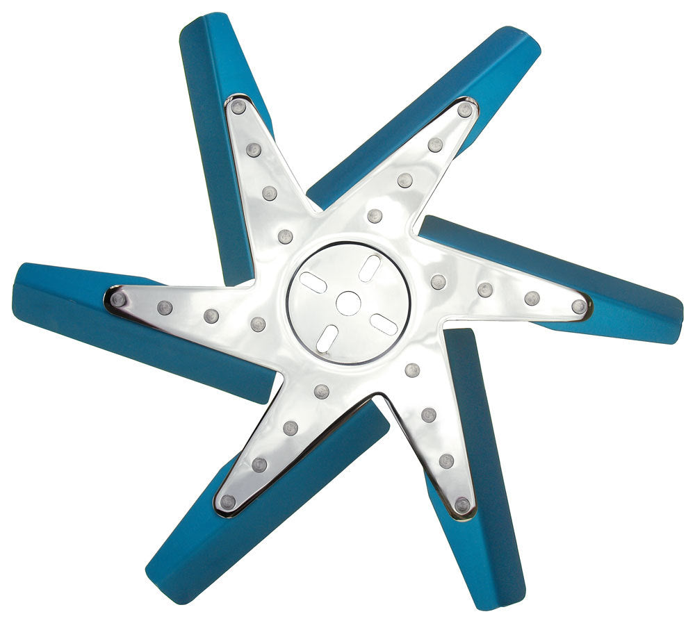 17in Blue Anodized Fan