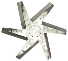 Cargar imagen en el visor de la galería, Derale 17&quot; High Performance Stainless Steel Reverse Rotation Flex Fan, Chrome Hub